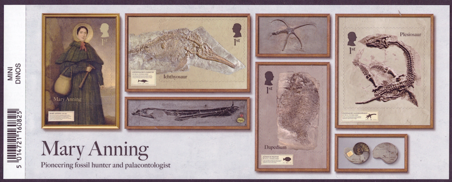 (image for) MS(TBC) 2024 Dinosaurs - Mary Anning barcoded miniature sheet